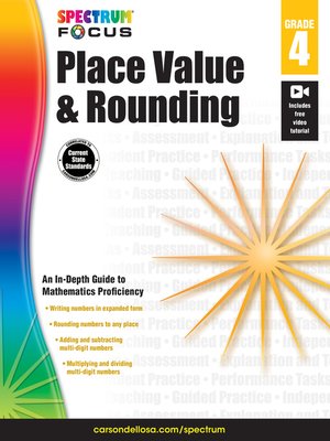 cover image of Spectrum Place Value and Rounding, Grade 4